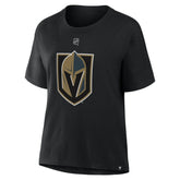 Mitch Marner Vegas Golden Knights Fanatics Women's Authentic Stack Name & Number T-Shirt Black