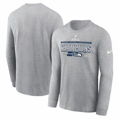 Seattle Seahawks 2025 NFC Champions Locker Room Trophy Collection Long Sleeve T-Shirt - Heather Gray | Nike online