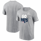 New England Patriots Super Bowl LX Fast As Fast Gets T-Shirt - Heather Gray | Nike on sale