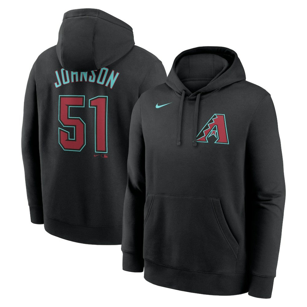 Randy Johnson Arizona Diamondbacks Player Name & Number Club Pullover Hoodie - Black | Nike