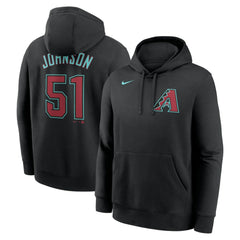 Randy Johnson Arizona Diamondbacks Player Name & Number Club Pullover Hoodie - Black | Nike