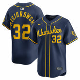 Jacob Misiorowski Milwaukee Brewers Alternate Limited Jersey - Navy | Nike