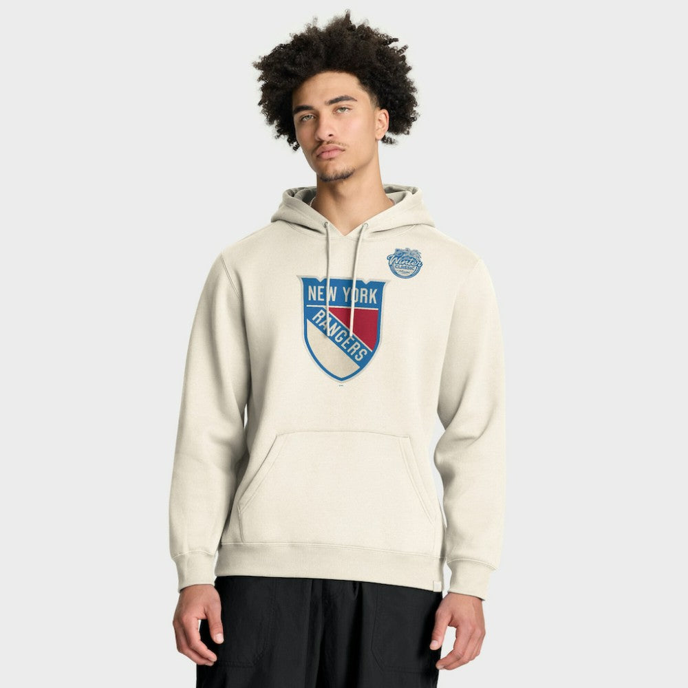 New York Rangers Fanatics 2026 NHL Winter Classic Pullover Hoodie Cream