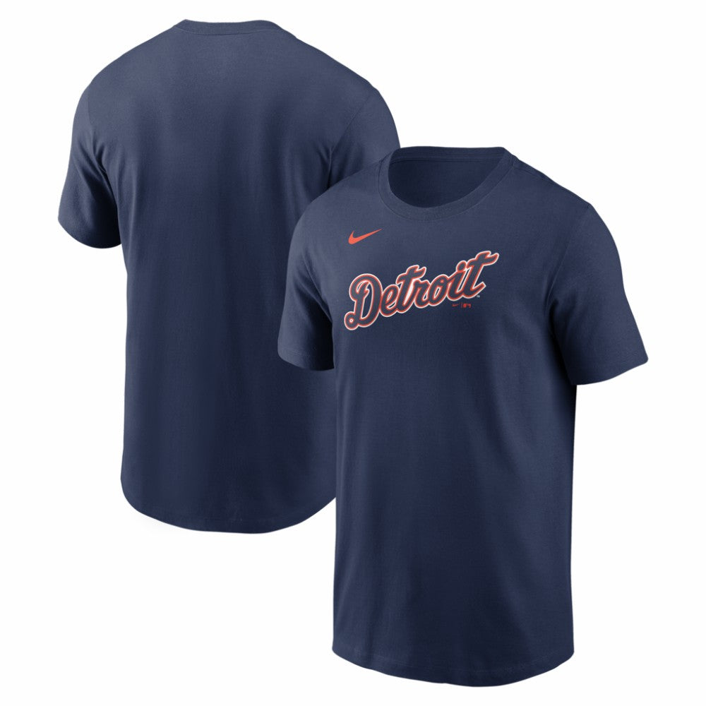 Detroit Tigers Alternate Wordmark T-Shirt - Navy | Nike