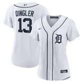 Dillon Dingler Detroit Tigers Women's Home Replica Jersey - White | Nike