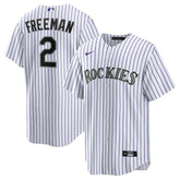 Tyler Freeman Colorado Rockies Home Replica Jersey - White | Nike