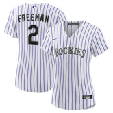Tyler Freeman Colorado Rockies Women's Home Replica Jersey - White | Nike