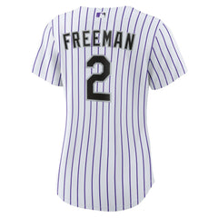 Tyler Freeman Colorado Rockies Women's Home Replica Jersey - White | Nike