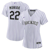 Mickey Moniak Colorado Rockies Women's Home Replica Jersey - White | Nike