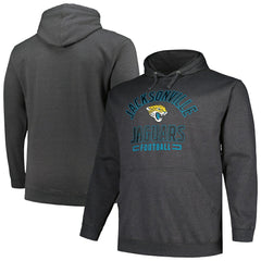 Jacksonville Jaguars Big & Tall Pullover Hoodie - Heather Charcoal on sale