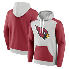 Arizona Cardinals Big & Tall Team Fleece Pullover Hoodie - Silver/Cardinal sale