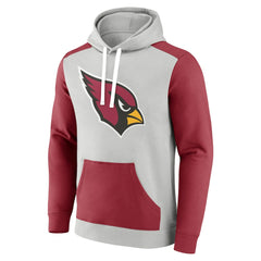Arizona Cardinals Big & Tall Team Fleece Pullover Hoodie - Silver/Cardinal sale