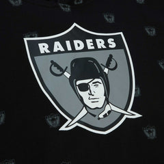 Las Vegas Raiders Allover Print Fleece Pullover Hoodie - Black outlet