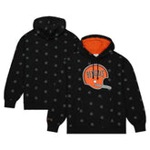 Cincinnati Bengals Allover Print Fleece Pullover Hoodie - Black on sale