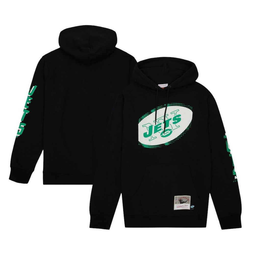 New York Jets Gridiron Classics Big Face 7.0 Pullover Hoodie - Black on sale
