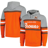 Cleveland Browns Head Coach Pullover Hoodie - Orange/Heather Gray cheap