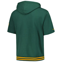 Green Bay Packers Pre-Game Short Sleeve Pullover Hoodie - Green on sale