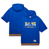 Los Angeles Rams Pre-Game Short Sleeve Pullover Hoodie - Royal discount