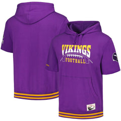 Minnesota Vikings Pre-Game Short Sleeve Pullover Hoodie - Purple sale
