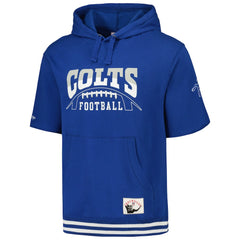 Indianapolis Colts Pre-Game Short Sleeve Pullover Hoodie - Royal discount