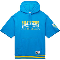 Los Angeles Chargers Pre-Game Short Sleeve Pullover Hoodie - Powder Blue outlet