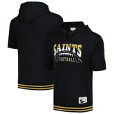 New Orleans Saints Pre-Game Short Sleeve Pullover Hoodie - Black online