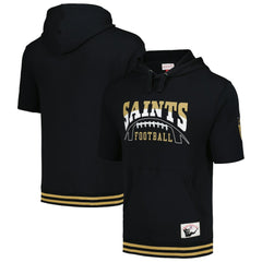 New Orleans Saints Pre-Game Short Sleeve Pullover Hoodie - Black online