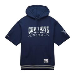 Dallas Cowboys Pre-Game Short Sleeve Pullover Hoodie - Navy for sale