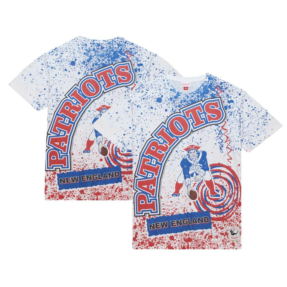 New England Patriots Team Burst Sublimated T-Shirt - White online