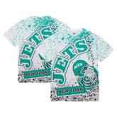 New York Jets Team Burst Sublimated T-Shirt - White on sale