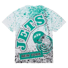 New York Jets Team Burst Sublimated T-Shirt - White on sale
