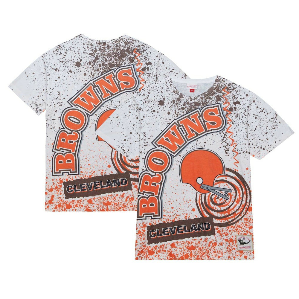 Cleveland Browns Team Burst Sublimated T-Shirt - White outlet