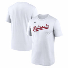 Washington Nationals New Legend Wordmark Dri-FIT T-Shirt - White | Nike