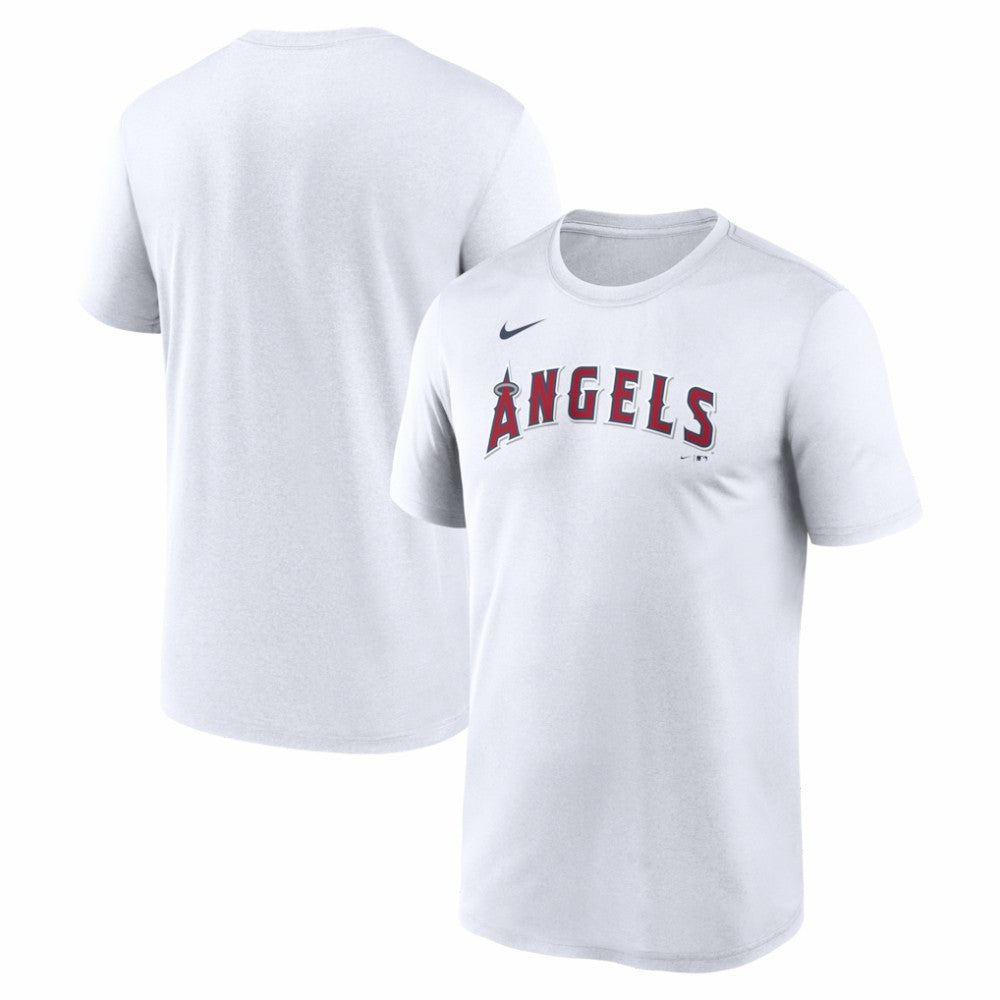 Los Angeles Angels New Legend Wordmark Dri-FIT T-Shirt - White | Nike
