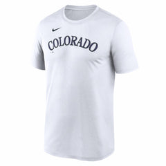 Colorado Rockies New Legend Wordmark Dri-FIT T-Shirt - White | Nike