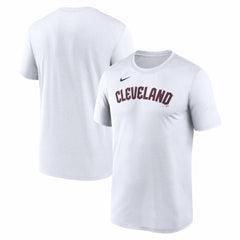 Cleveland Guardians New Legend Wordmark Dri-FIT T-Shirt - White | Nike