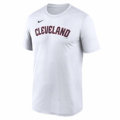 Cleveland Guardians New Legend Wordmark Dri-FIT T-Shirt - White | Nike