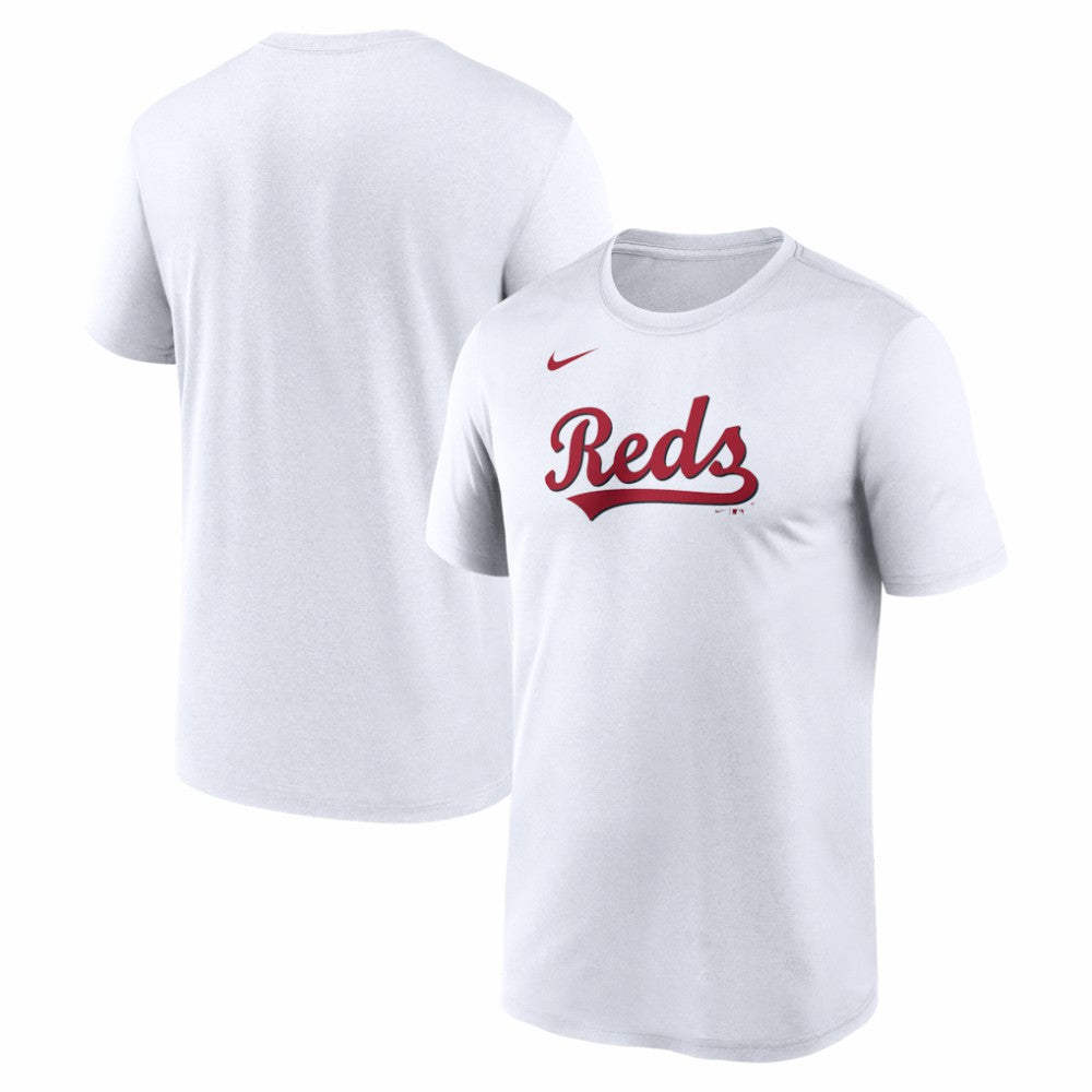 Cincinnati Reds New Legend Wordmark Dri-FIT T-Shirt - White | Nike