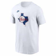 Texas Rangers Cooperstown Collection Logo T-Shirt - White | Nike