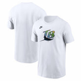 Tampa Bay Rays Cooperstown Collection Logo T-Shirt - White | Nike