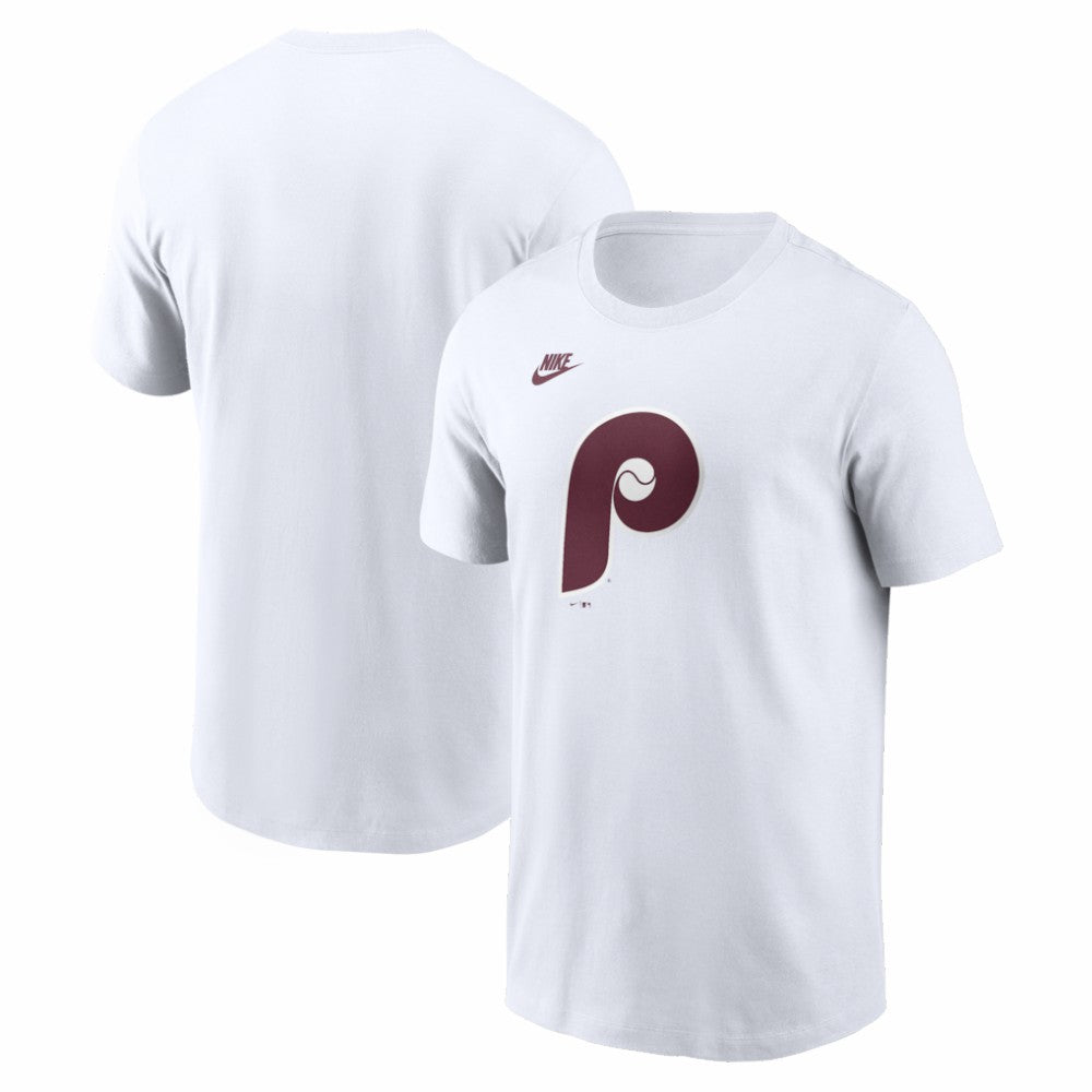 Philadelphia Phillies Cooperstown Collection Logo T-Shirt - White | Nike