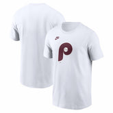 Philadelphia Phillies Cooperstown Collection Logo T-Shirt - White | Nike