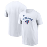 Toronto Blue Jays Cooperstown Collection Wordmark T-Shirt - White | Nike