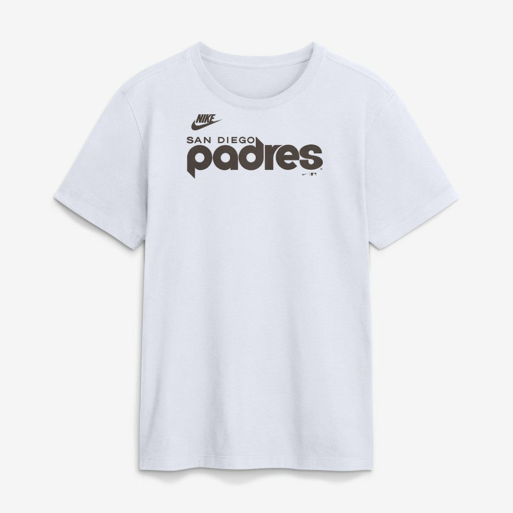 San Diego Padres Cooperstown Collection Wordmark T-Shirt - White | Nike