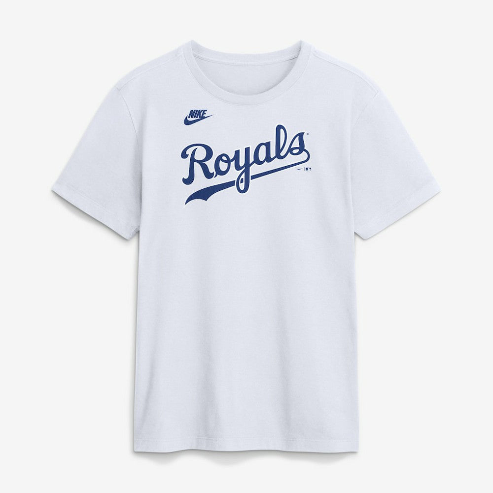 Kansas City Royals Cooperstown Collection Wordmark T-Shirt - White | Nike