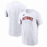 Detroit Tigers Cooperstown Collection Wordmark T-Shirt - White | Nike