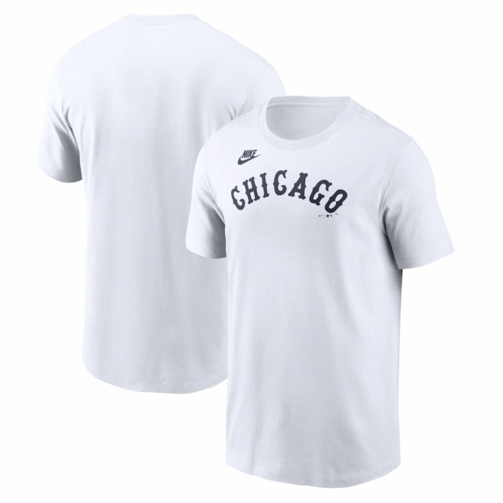 Chicago White Sox Cooperstown Collection Wordmark T-Shirt - White | Nike