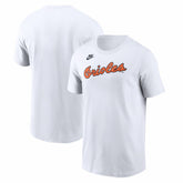 Baltimore Orioles Cooperstown Collection Wordmark T-Shirt - White | Nike