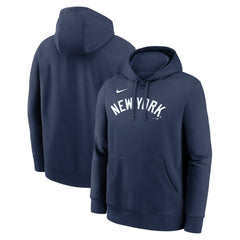 New York Yankees Dri-Fit Club Hoodie - Navy | Nike
