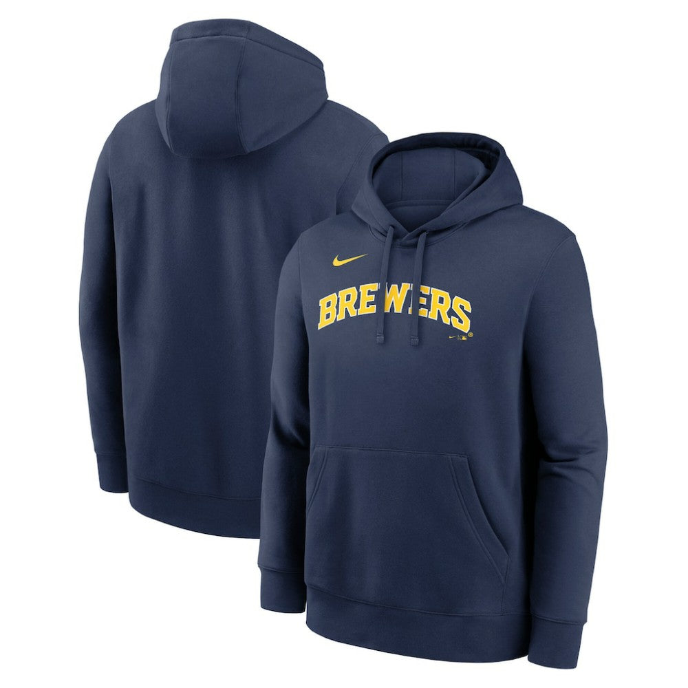 Milwaukee Brewers Dri-Fit Club Hoodie - Navy | Nike
